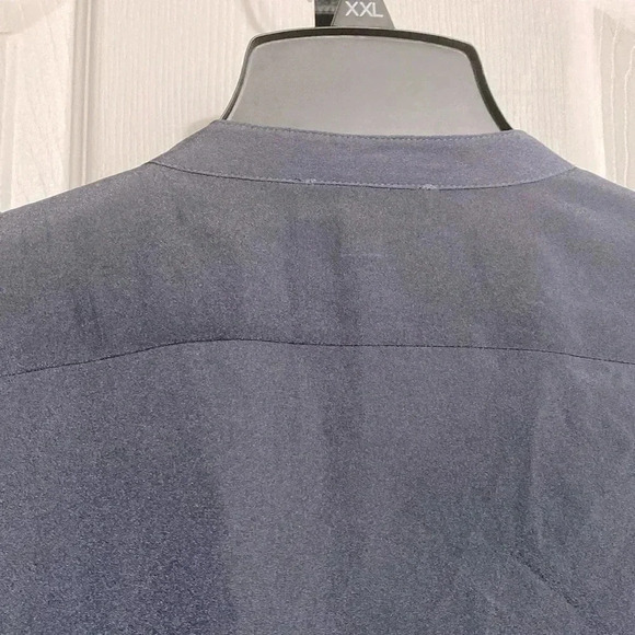 Calvin Klein gray button down blouse top shirt size XL - Picture 12 of 15